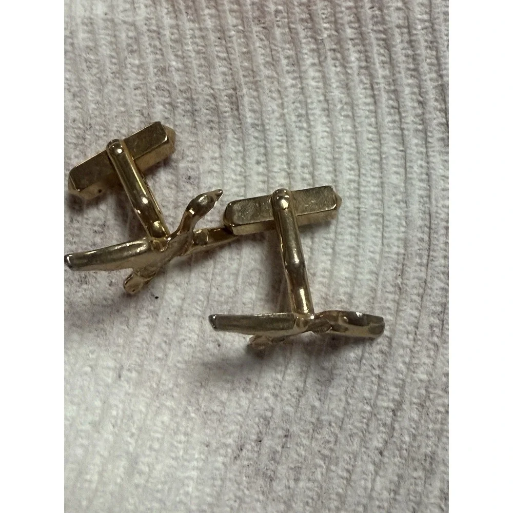 Swank Brand Gold Duck/Mallard Cufflinks Gold Plated